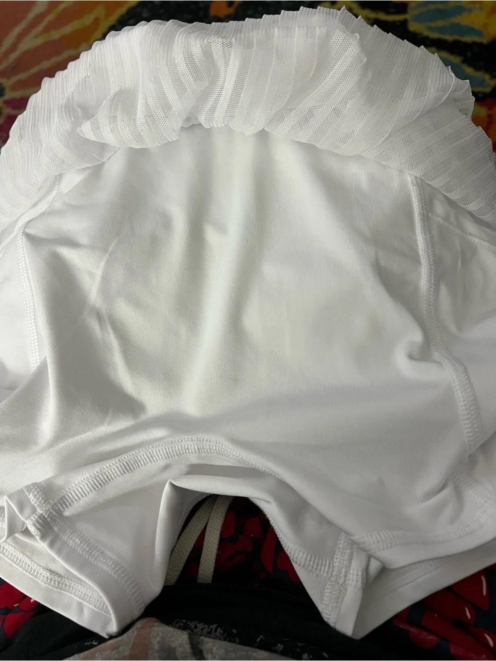 Alo Yoga Flirt White Tulle Mini Skirt Women’s XS